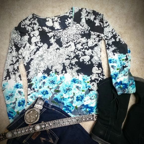 Roper Tops - Roper Tee w/bling